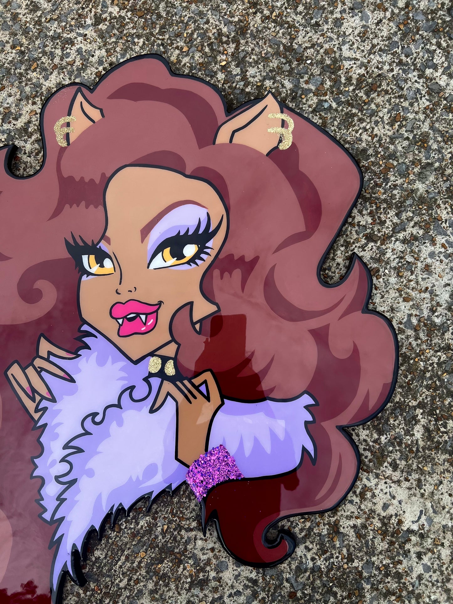 Clawdeen Wolf Wall Board
