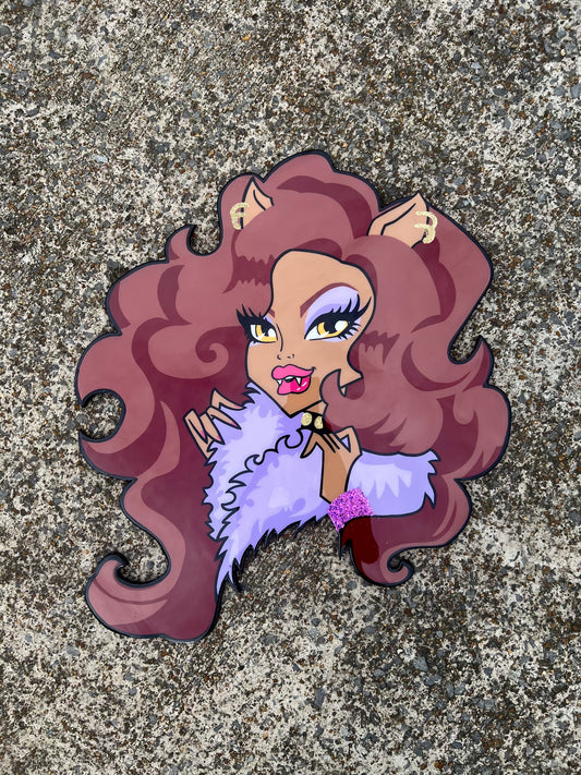 Clawdeen Wolf Wall Board